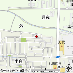 京都府宇治市宇治半白107周辺の地図