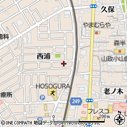 京都府宇治市小倉町西浦30-37周辺の地図