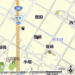 愛知県額田郡幸田町坂崎黒瀬周辺の地図