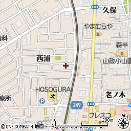 京都府宇治市小倉町西浦30-38周辺の地図