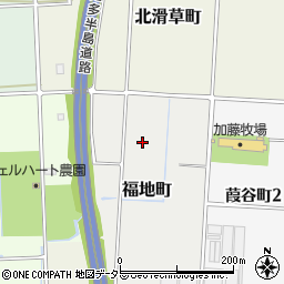 愛知県半田市福地町周辺の地図