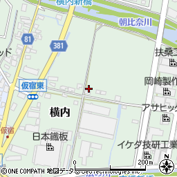静岡県藤枝市横内569周辺の地図