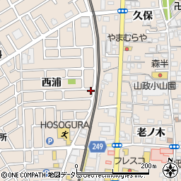 京都府宇治市小倉町西浦29-10周辺の地図