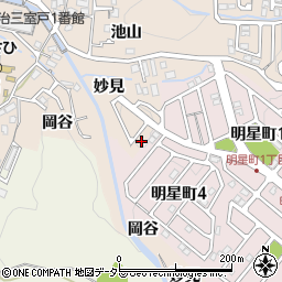 京都府宇治市莵道妙見9-38周辺の地図