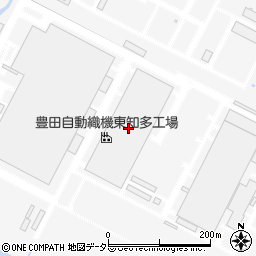 豊田自動織機東知多工場周辺の地図