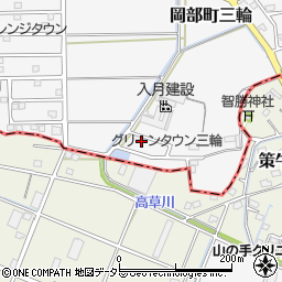 静岡県藤枝市岡部町三輪1235-12周辺の地図