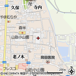 京都府宇治市小倉町寺内周辺の地図