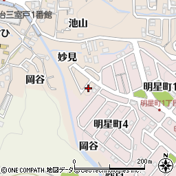 京都府宇治市莵道妙見9-39周辺の地図