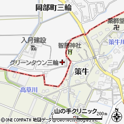 静岡県藤枝市岡部町三輪1229周辺の地図