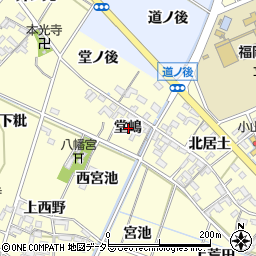 愛知県岡崎市福岡町堂嶋周辺の地図