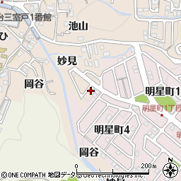 京都府宇治市莵道妙見9-40周辺の地図