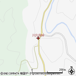 川久保峠周辺の地図