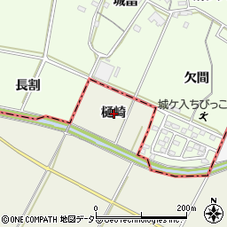 愛知県西尾市米津町樋崎周辺の地図