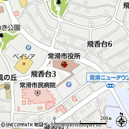 愛知県常滑市周辺の地図