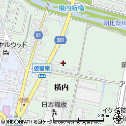 静岡県藤枝市横内571-5周辺の地図