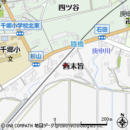 愛知県新城市石田西末旨周辺の地図