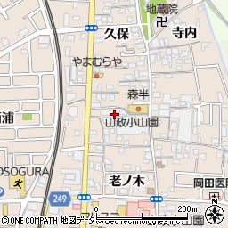 京都府宇治市小倉町久保85-1周辺の地図