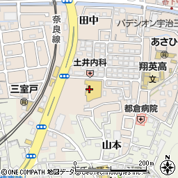 フレンドマート宇治菟道店周辺の地図