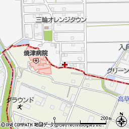 静岡県藤枝市岡部町三輪1372-47周辺の地図