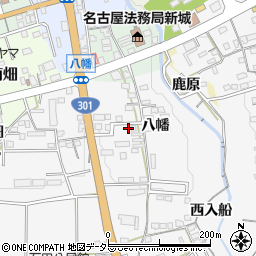 愛知県新城市石田八幡25-7周辺の地図