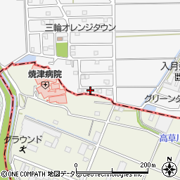 静岡県藤枝市岡部町三輪1372-48周辺の地図