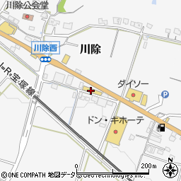 兵庫県三田市川除23周辺の地図