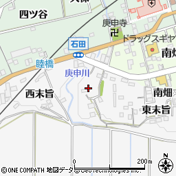 愛知県新城市石田東末旨33周辺の地図