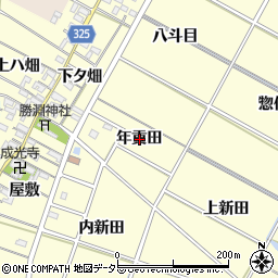 愛知県岡崎市福岡町（年貢田）周辺の地図