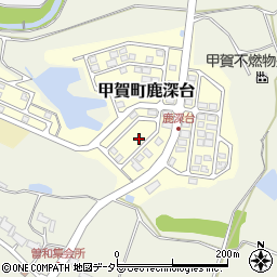 滋賀県甲賀市甲賀町鹿深台180-91周辺の地図