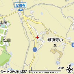 大阪府茨木市忍頂寺391周辺の地図