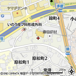 愛知県常滑市錦町4丁目周辺の地図