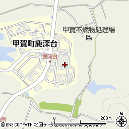 滋賀県甲賀市甲賀町鹿深台180-137周辺の地図