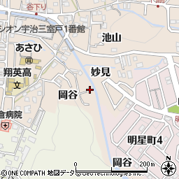 京都府宇治市莵道妙見11-7周辺の地図