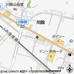 兵庫県三田市川除44周辺の地図