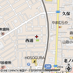 京都府宇治市小倉町西浦25-5周辺の地図