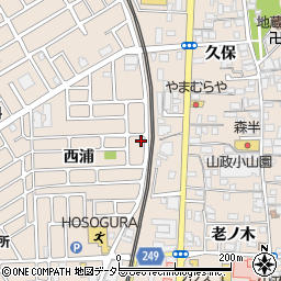 京都府宇治市小倉町西浦27-8周辺の地図