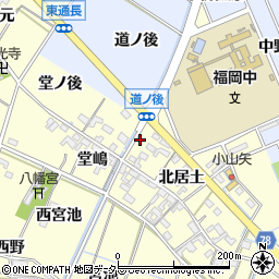 愛知県岡崎市福岡町北居土70周辺の地図