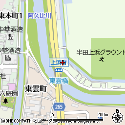 扇屋　半田上浜店周辺の地図