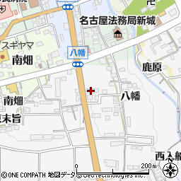 愛知県新城市石田八幡25-1周辺の地図