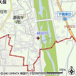 兵庫県姫路市林田町下構92周辺の地図