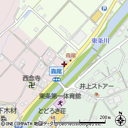兵庫県加東市森尾4周辺の地図