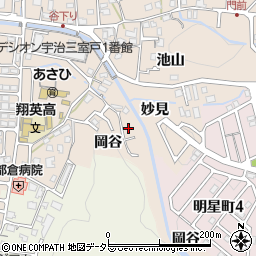京都府宇治市莵道妙見4-14周辺の地図