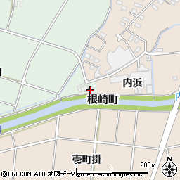 愛知県安城市東端町南内浜周辺の地図