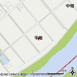 愛知県安城市木戸町平地周辺の地図