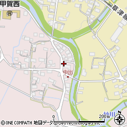 滋賀県甲賀市甲賀町滝727周辺の地図