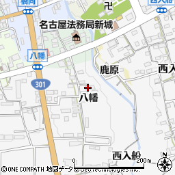 愛知県新城市石田八幡22周辺の地図