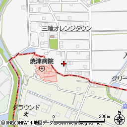 静岡県藤枝市岡部町三輪1372-44周辺の地図