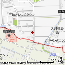 静岡県藤枝市岡部町三輪1372-26周辺の地図