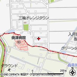 静岡県藤枝市岡部町三輪1372周辺の地図