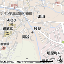 京都府宇治市莵道妙見4-12周辺の地図
